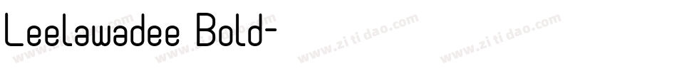 Leelawadee Bold字体转换